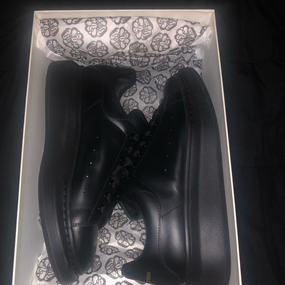 All black Alexander McQueen